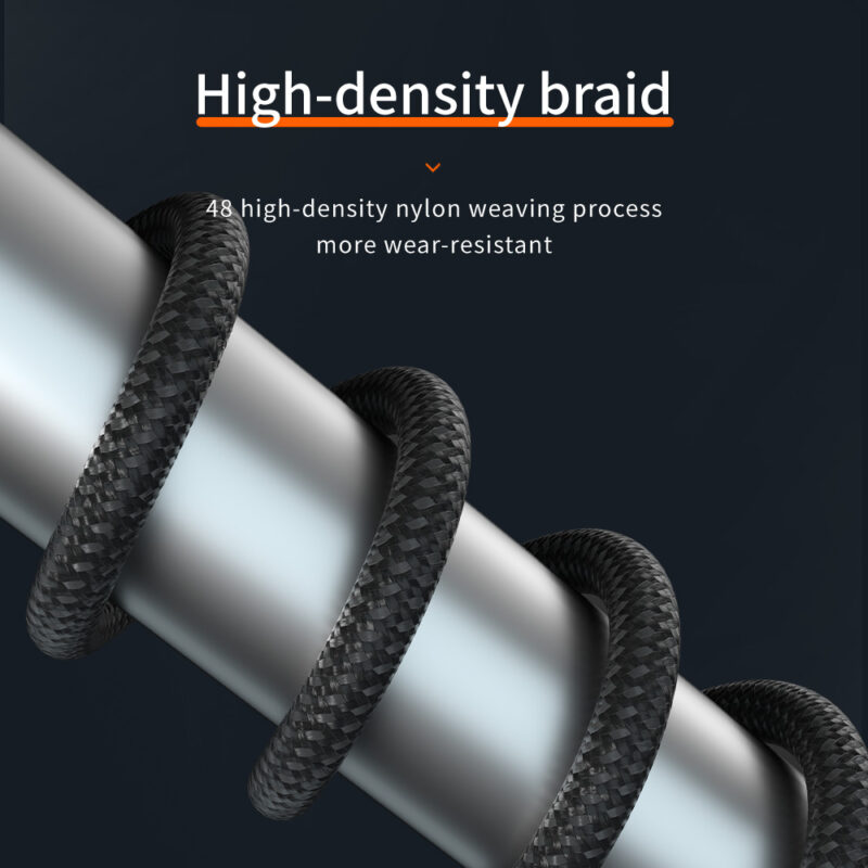 Star-sky Series Charging Watts LED Display TYPE CM/Lightning Braid 9V/3A 27w PD Charging Cable - IPHONE CABLE - flitop.net