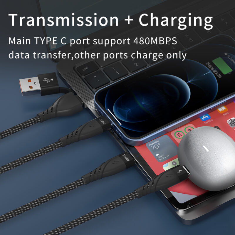 CYCLONE Serie 2-IN-3 Multi-function PD Quick Charging Cable</trp-post-containe...