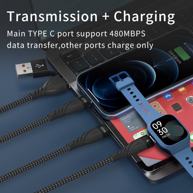 CYCLONE Serie 2-IN-3 Multi-function PD Quick Charging Cable</trp-post-containe...