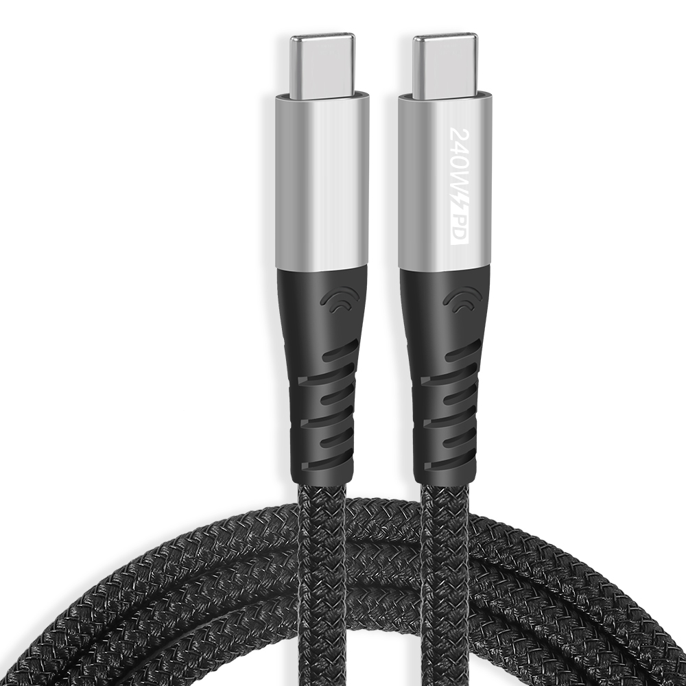 Câble de recharge rapide TheRock Series TYPE C mâle-mâle PD, tressé en nylon</trp-...