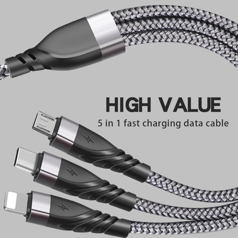 Cable de carga USB universal con trenzado de armadura «CYCLONE Serie 2 en 3»</trp-post-con...