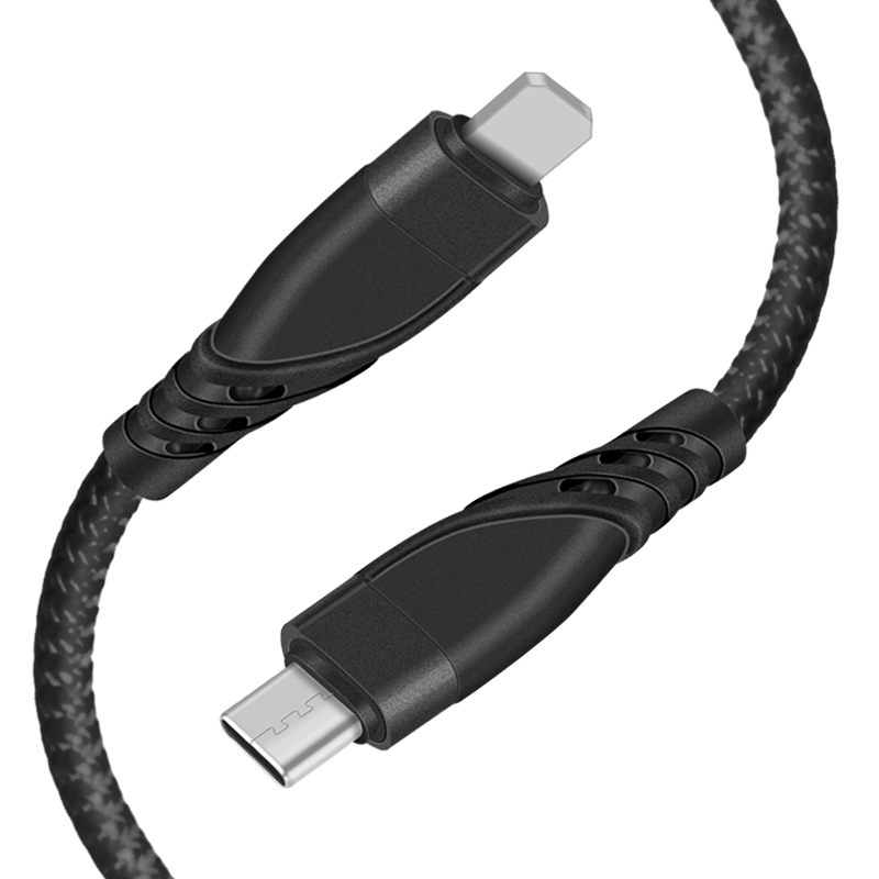CYCLONE Serie Nylon braid TYPE C male to Lightning 8 PIN PD Fast Charging usb cable - IPHONE CABLE - flitop.net