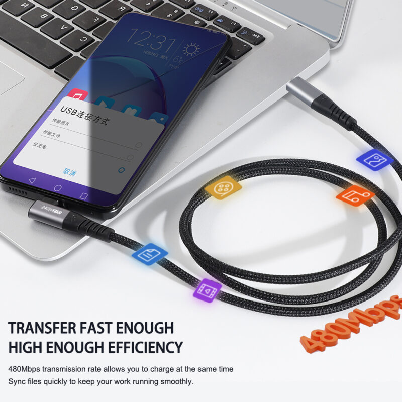 Serie TheRock: connettore rapido da TYPE CM diritto a TYPE CM ad angolo retto, PD, intrecciato in nylon...