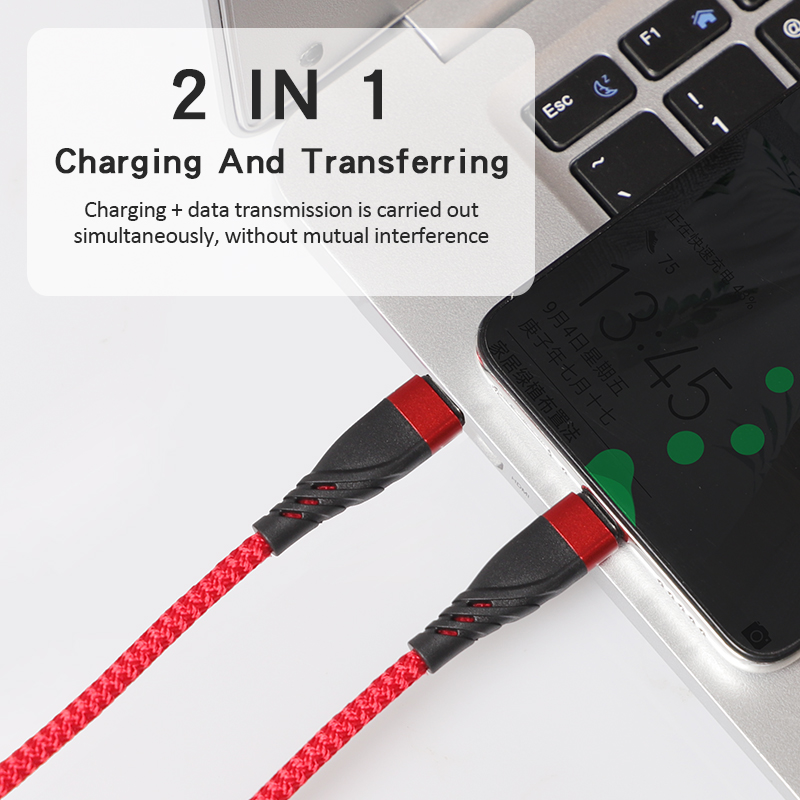 CYCLONE Serie Nylon braid TYPE C male to male PD Fast Charging usb cable - IPHONE CABLE - flitop.net