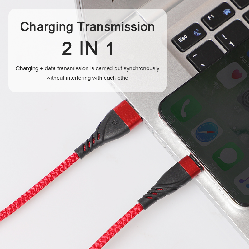 CYCLONE Serie Nylon braid USB A male to Micro B male cable - MICRO CABLE - flitop.net