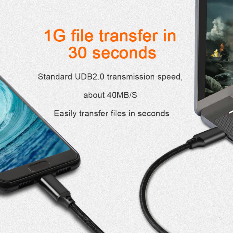 TYPE C to Type C nylon braided 5A 240W PD Charging and Data Cable with EMARK - TYPE C CABLE - flitop.net