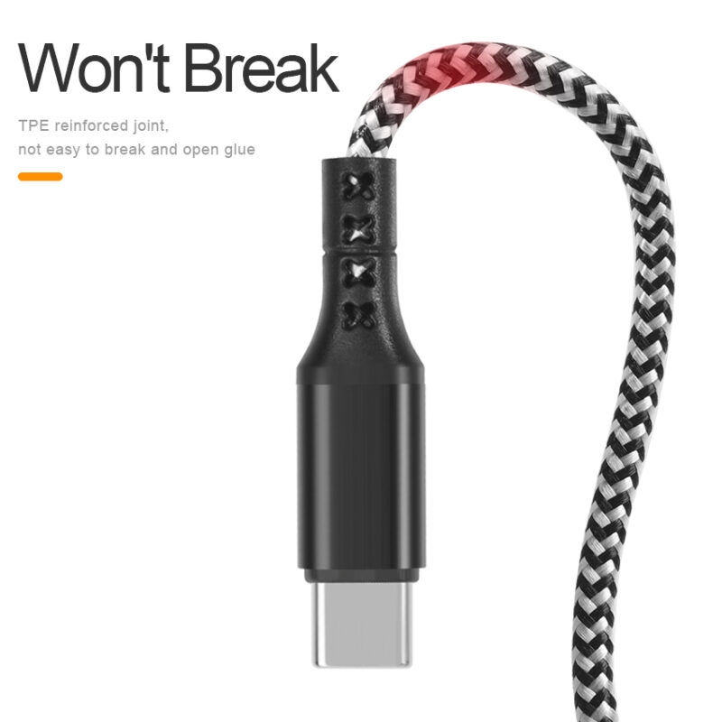 GUARD Serie 2 in 3 Nylon Braid universal charging cable - IPHONE CABLE - flitop.net
