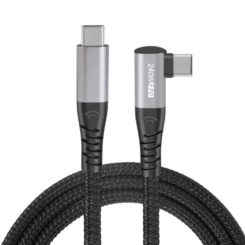 Serie TheRock: connettore rapido da TYPE CM diritto a TYPE CM ad angolo retto, PD, intrecciato in nylon...