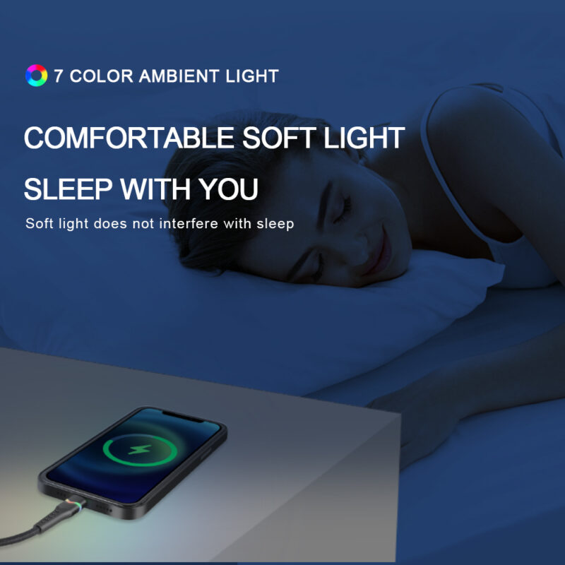 Rainbow Series TYPE CM to Lightning 8 PIN LED Light Nylon Braid PD Quick Charging Cable - IPHONE CABLE - flitop.net