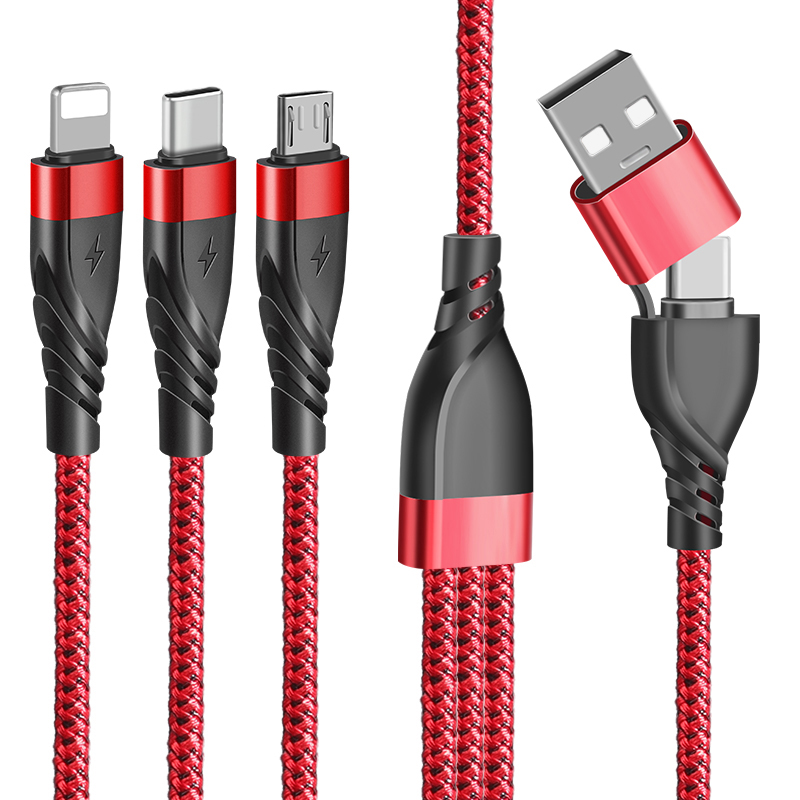 Cable de carga USB universal con trenzado de armadura «CYCLONE Serie 2 en 3»</trp-post-con...